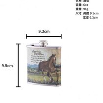 Wine bottle portable stainless steel wine bottle set portable camping small wine bottle with wine glass funnel four-piece gold set