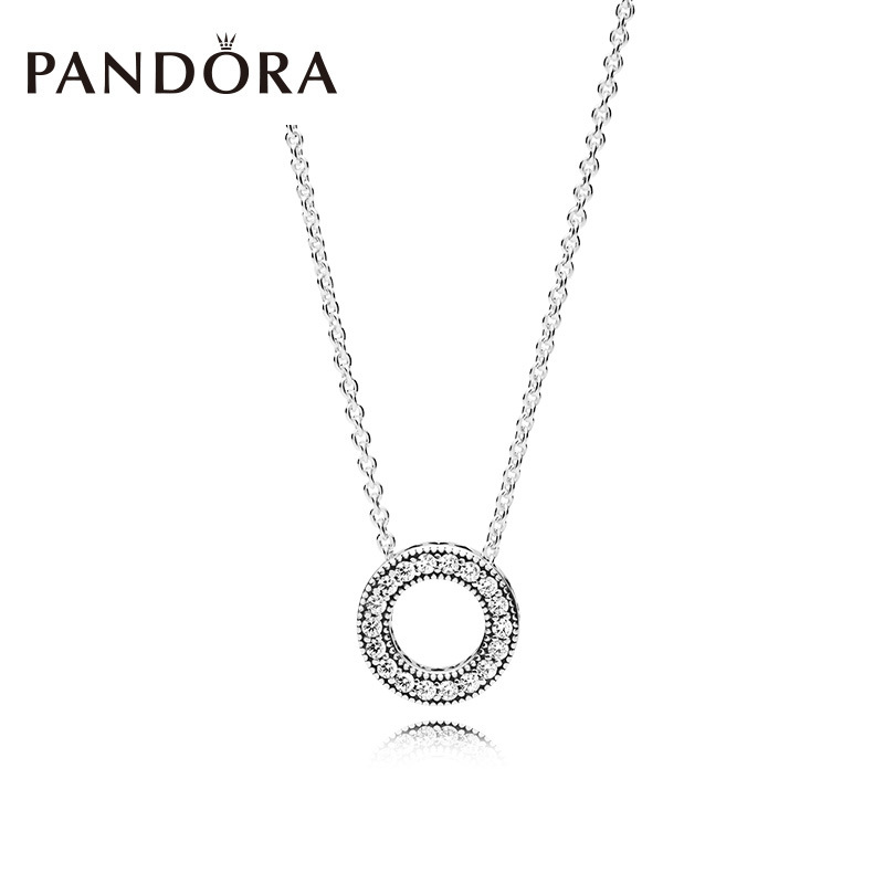 潘多拉PANDORA之心 925银项链397436CZ锁骨链女士 正品 新款 生日礼物