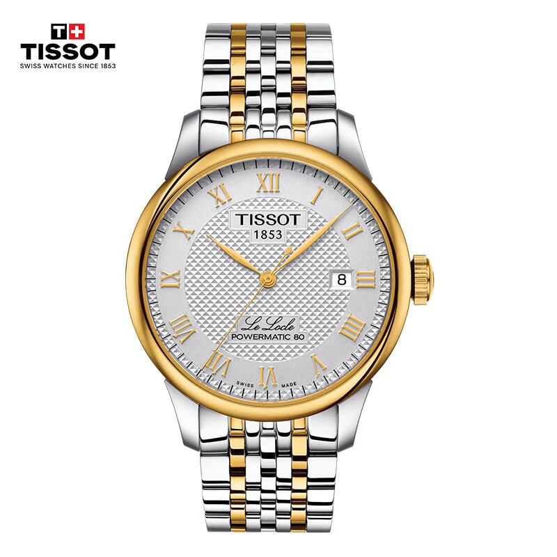 【联保两年】瑞士天梭TISSOT 机械男表力洛克[C07111机芯80小时动力]T006.407.22.033.01