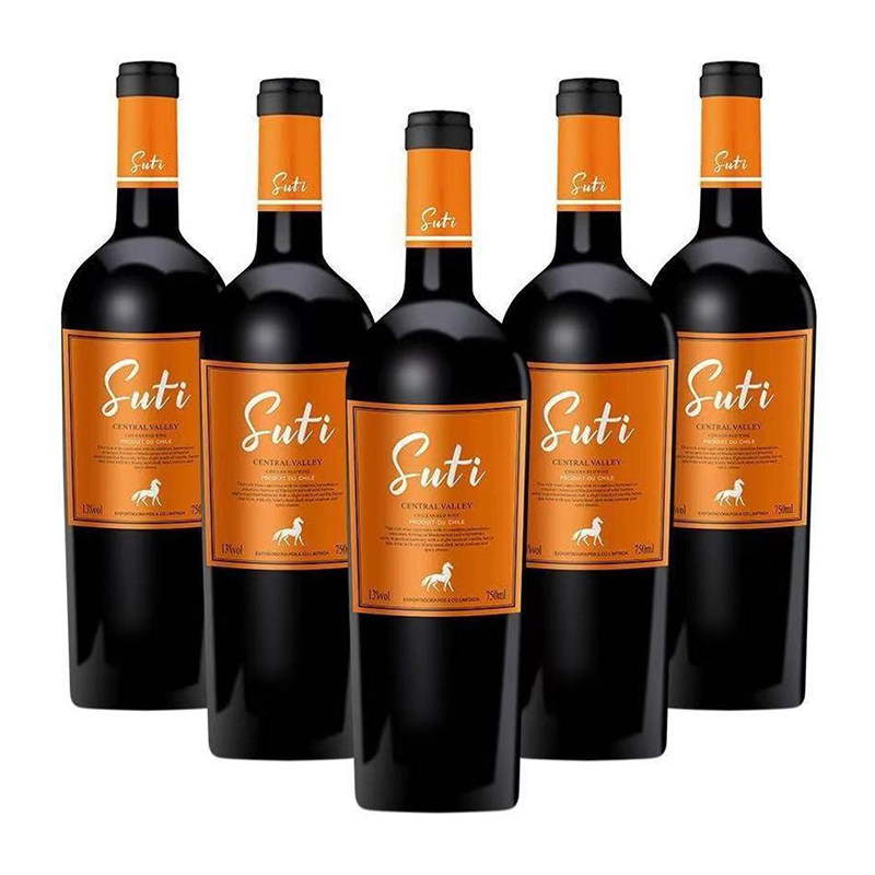 巴诺玛庄园智利进口巴诺玛白马干红葡萄酒正品自饮聚会6瓶*750ml