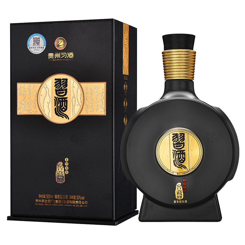 习酒窖藏1988 酱香型白酒 53度 500ml 礼盒装 贵州白酒