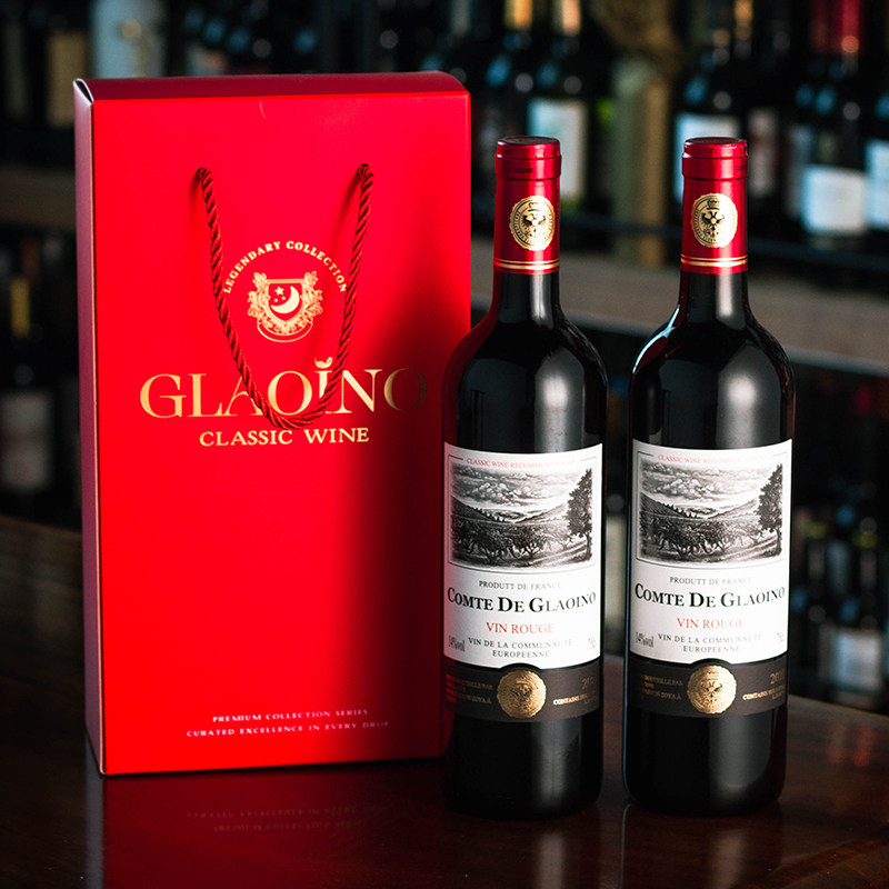 格拉洛法国原瓶进口红酒葡萄酒伯爵干红礼盒装750ml*6瓶
