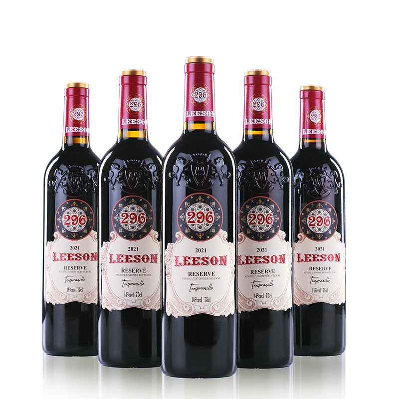 法国 雷盛（LEESON）296丹魄干红葡萄酒经典原装 750ml*6瓶/箱