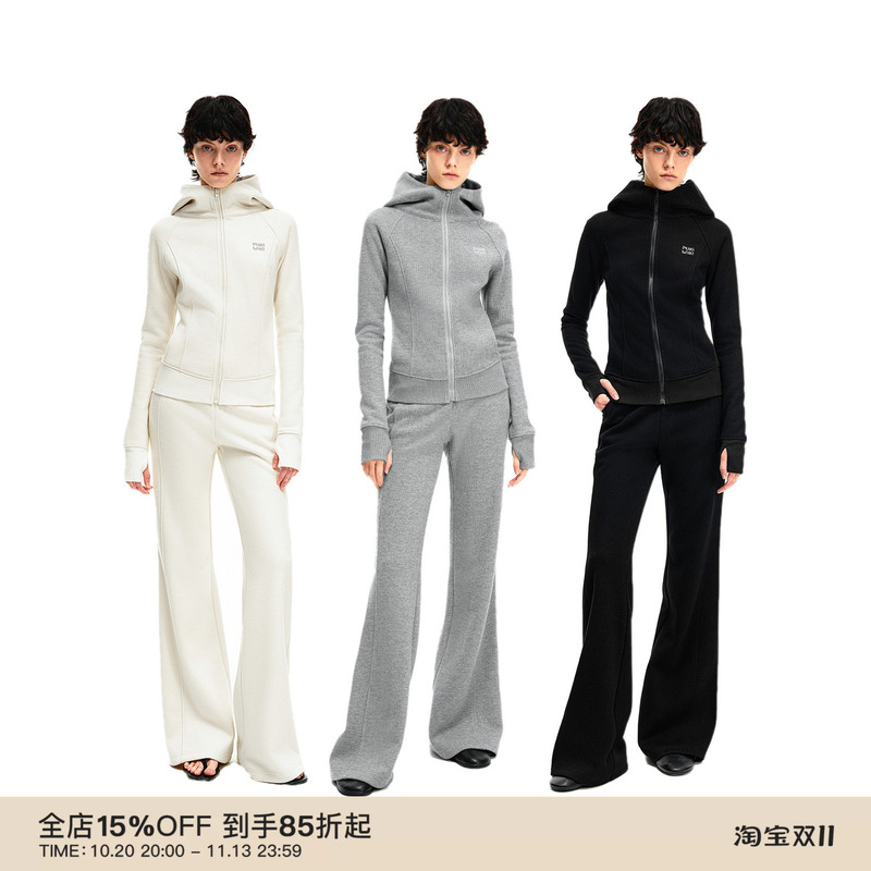 Puki (Zhao Lusi's Style) Acetate Segmented Structure Slimming Casual Sports Suit Puki (Zhao Lusi's Style) Acetate Segmented Structure Slimming Casual Sports Suit