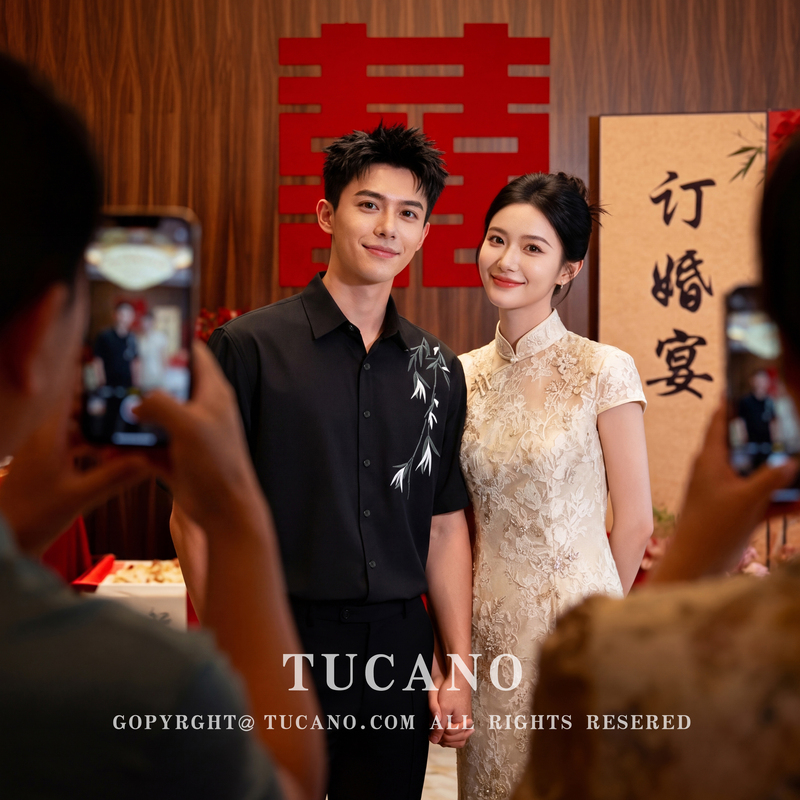 Tucano Woodpecker Men's Lapel New Chinese Style Black Shirt Summer Thin Bamboo Leaf Embroidery Light Mature Style Short Sleeve Tucano Woodpecker Men's Lapel New Chinese Style Black Shirt Summer Thin Bamboo Leaf Embroidery Light Mature Style Short Sleeve