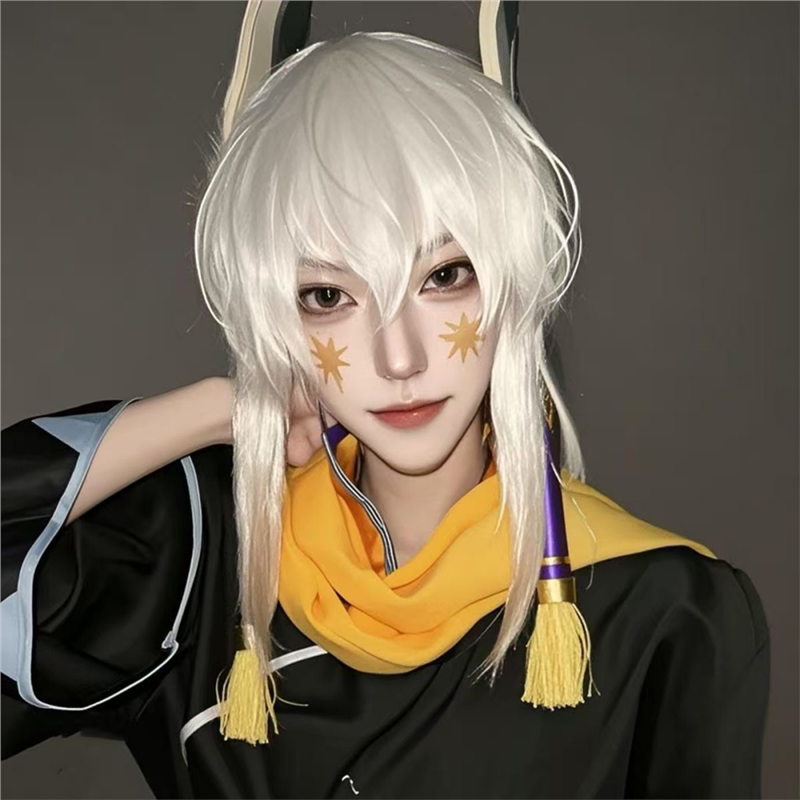 cosplay必备神器 💁‍♀️ 光遇cos轻桃白鸟假头男女通用纯白色长发-演出假发-淘宝好物网