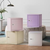 Desktop storage box household simple small lockable password cabinet steel privacy collection locker iron filing cabinet