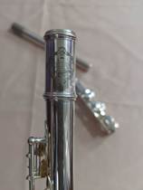 Second-hand Suzuki flute SUZUKIMUSIQUE 16-hole open-hole flute overall silver-plated suitable for beginners