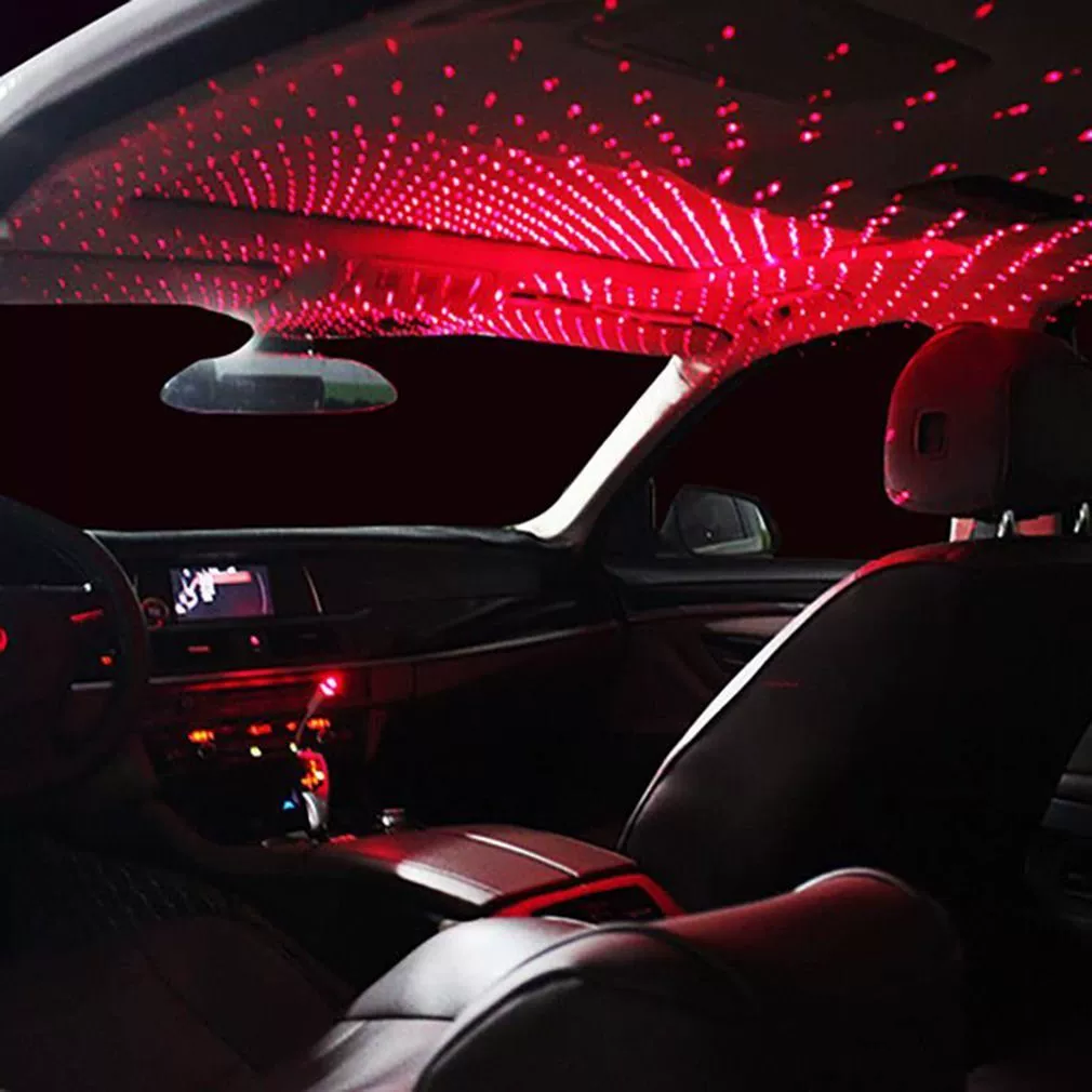 [Mini LED Car Roof Star Night Light USB декоративная лампа проекция]
