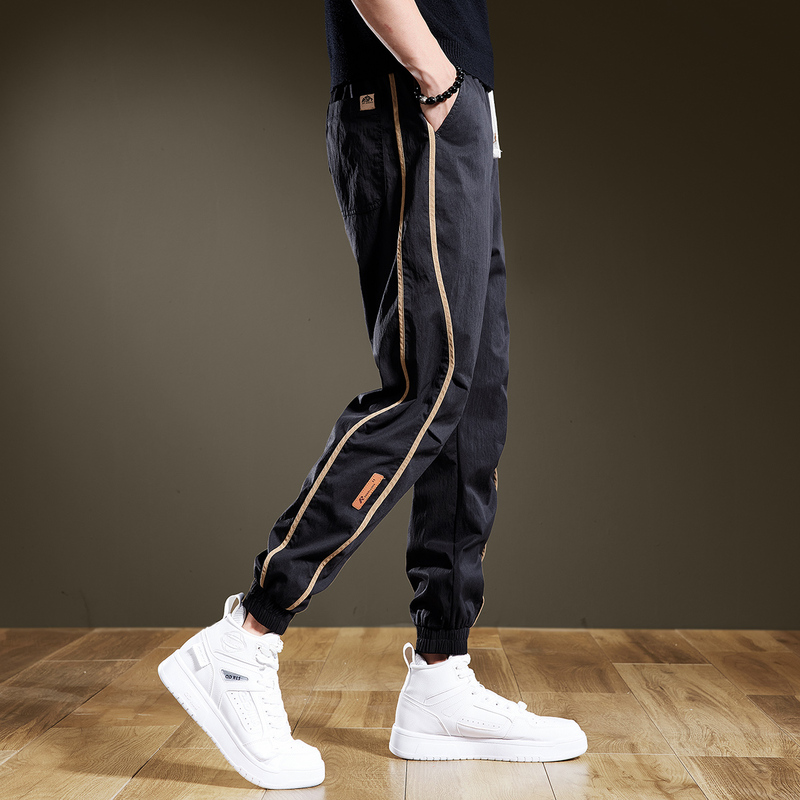 Autumn Trendy Brand Design Color-Block Casual Pants for Men, New Loose-Fitting Jogger Pants, 2025 New Versatile Men's Pants