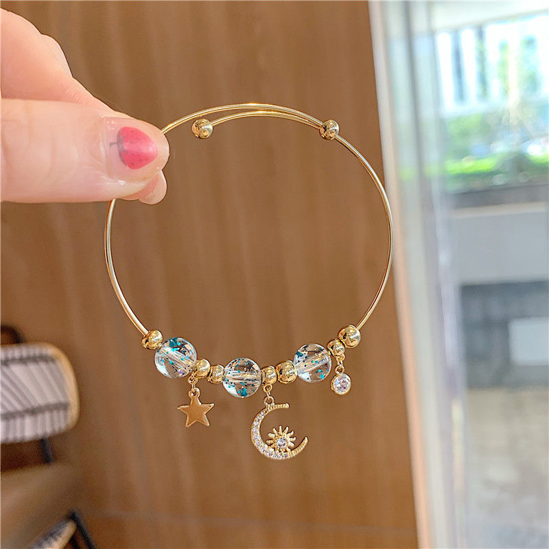 Han edition Xiaoqing fresh fashion personality fantasy star moon student hand bracelet female net red clothing