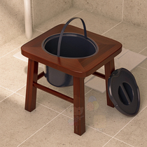 Toilet bowl with lid household spittoon bedroom lid deodorant toilet for elderly women pregnant women adult urine bucket hygienic chair.