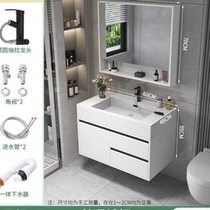 Bathroom cabinet mirror cabinet combination Nayo modern simple stone one-piece basin washbasin 0 handbasin bathroom washbasin