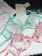 SoireeMo ສີບົວ floral embroidery sexy lust pure style ຊຸດ underwear ຫວານເປັນ floral ງາມຫຼາຍ a