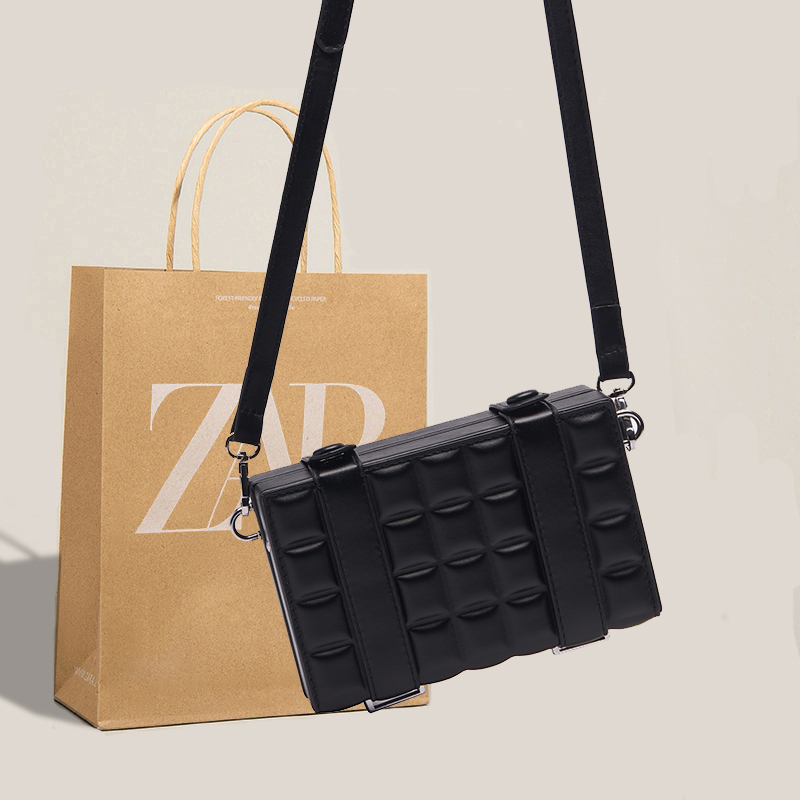 2026 New Box Bag Korean Style Men's Bag Trendy Brand High-End Personality Niche Design Unisex Crossbody Bag Small Square Bag