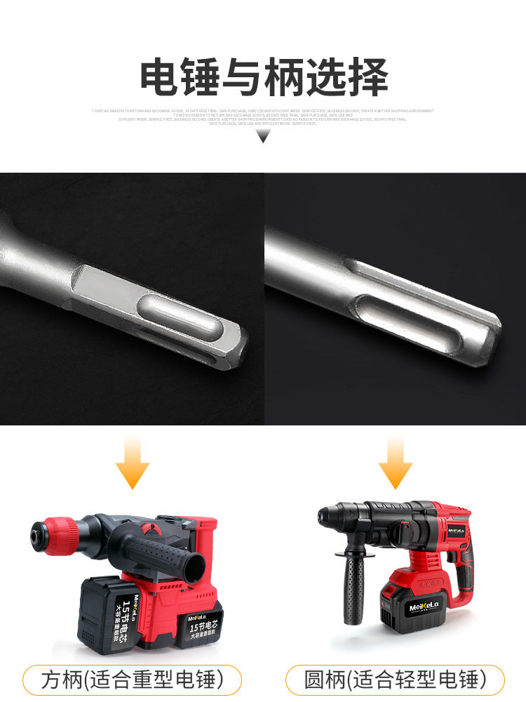 Wall Hole Opener for Concrete, Air Conditioning Pipe Through-Wall Impact Electric Hammer Drill Bit, Drilling Tool for Brick Walls, Dry Drilling and Hole Enlargement Drill