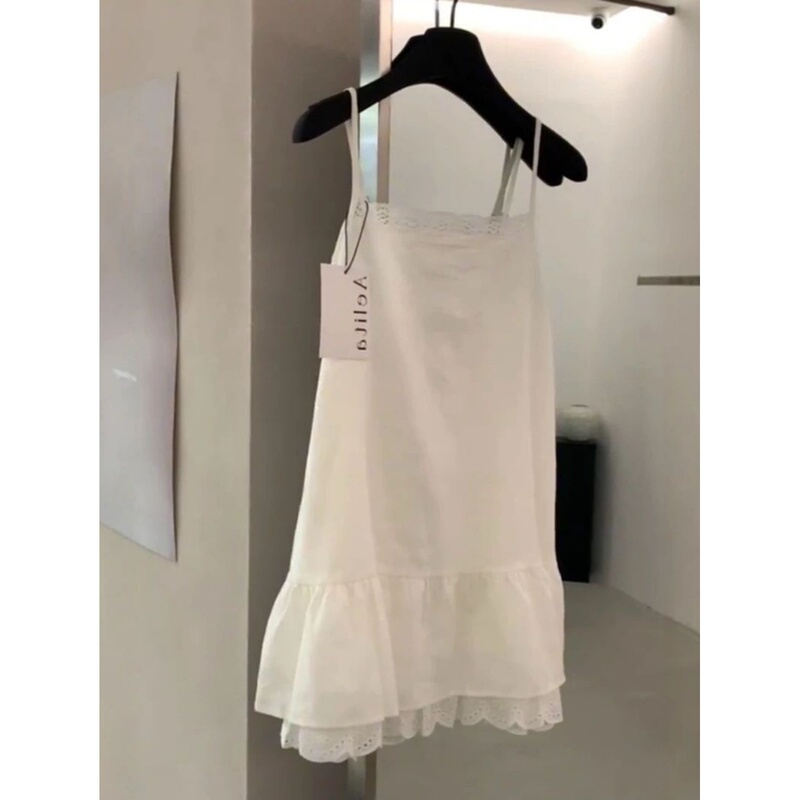 150kg Summer Lace Patchwork Ruffle Hem Camisole Plus Size Outerwear Age-Reducing Versatile Sleeveless Top