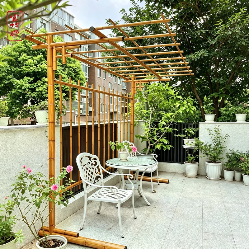 Aluminum Alloy Bamboo-Pattern Single-Arm Climbing Plant Decorative Flower Stand Grape Trellis for Outdoor Courtyard Garden Rural Small Yard Aluminum Alloy Bamboo-Pattern Single-Arm Climbing Plant Decorative Flower Stand Grape Trellis for Outdoor Courtyard Garden Rural Small Yard