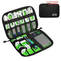 Cable Organizer Storage Bag System Kit Case USB Data Cable E