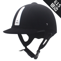 Black equestrian helmet fashionable riding helmet mens and womens cycling equipment breathable winter horse gear supplies riding protective gear
