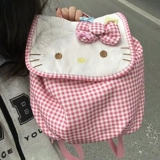 Hello Kitty, hello kitty, японский вместительный и большой ранец, рюкзак, для средней школы