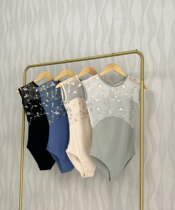 Ballet practice clothes embroidered gymnastics clothes female adult art exam training clothes Chinese dance clothes yoga jumpsuits