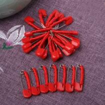 Red Plastic Pins Diy Accessories Baby Mother & Baby Safety Pins Hands Chicher Baby Red Rope Diamond Knot Rope