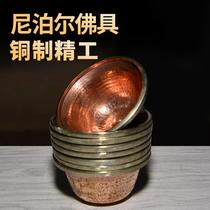 Nepal water supply cup for Buddha cup in front of Buddha household Buddha water cup pure copper red copper holy water cup handmade Buddha supplies