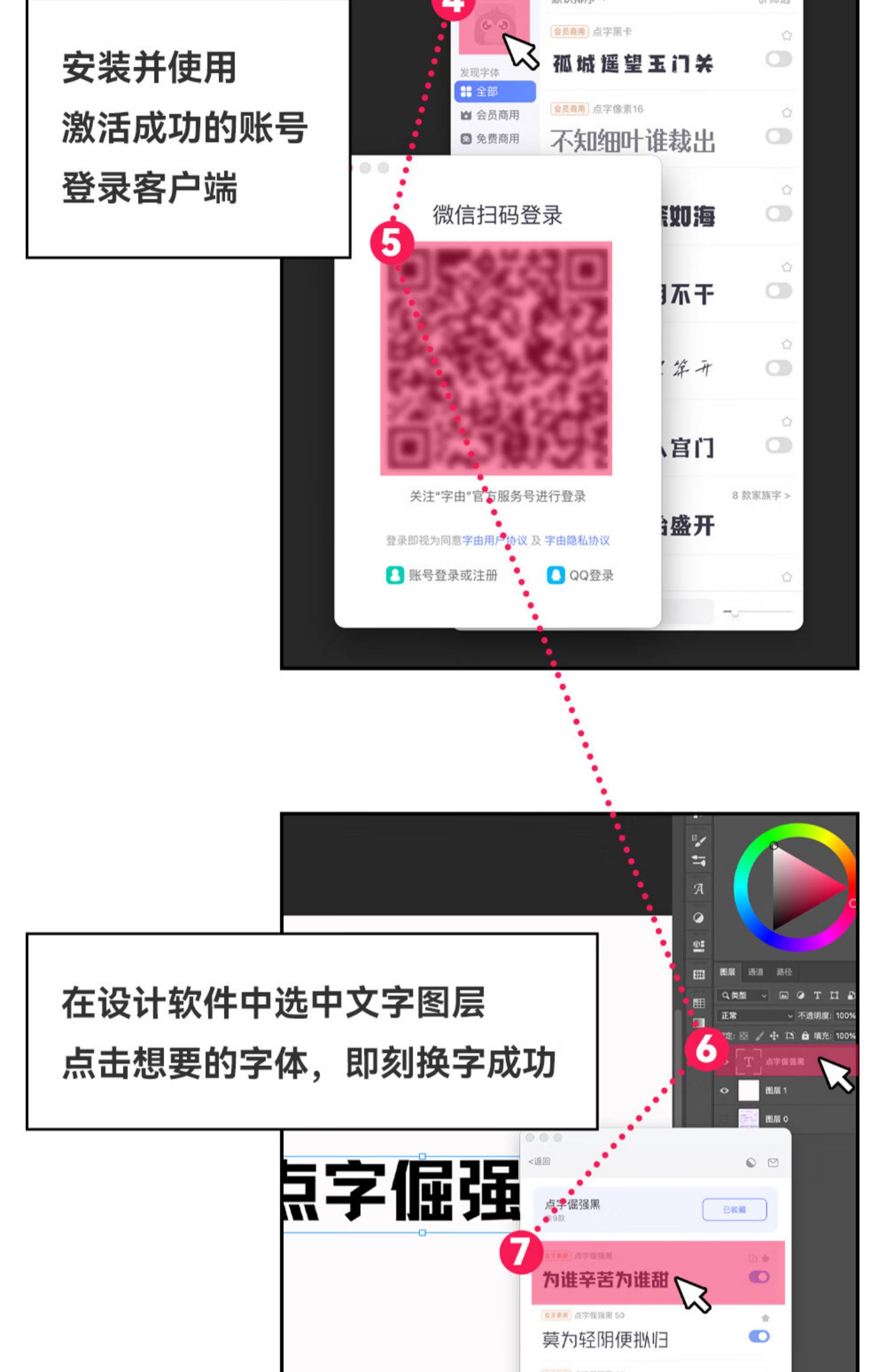 字由VIP会员激活码字体商用授权PSAIPPT商业用字官方15天试用秒发