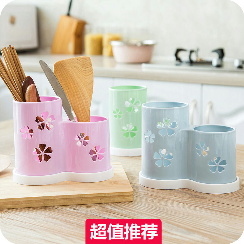 Purchase one to one ) Kitchen chopsticks tube plastic chopsticks box asphalt chopsticks frame tableware new style