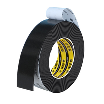 Mileqi 2068eva thickened sponge tape single-sided self-adhesive black foam foam board sponge anti-collision shock-absorbing seal thermal insulation seal buffer wear-resistant heat insulation sound insulation noise reduction foam gasket