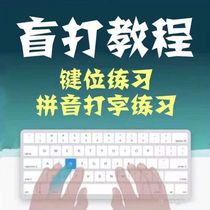 Touch typing without looking at the keyboard. Typing video tutorial. Zero basics of fingering correction just an ordinary keyboard. Private training version.