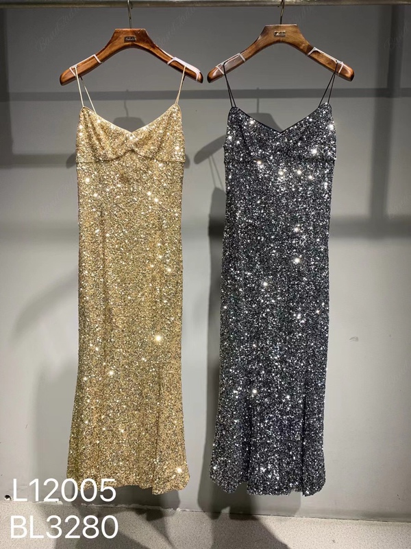 Designer Brand Heavy-Duty Sequined Three-Dimensional Fishtail Waist-Cinching Strap Dress for Women 2023 New Model 1589 Designer Brand Heavy-Duty Sequined Three-Dimensional Fishtail Waist-Cinching Strap Dress for Women 2023 New Model 1589