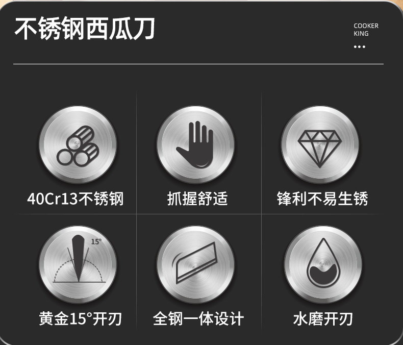 安享好物 安享A级水果刀-快本西瓜刀  