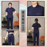 Униформа медсестры подходит для мужчин и женщин, лонгслив, раздельный комплект, униформа врача для полости рта для работы, короткий рукав