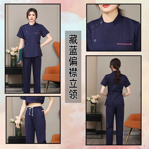 Униформа медсестры подходит для мужчин и женщин, лонгслив, раздельный комплект, униформа врача для полости рта для работы, короткий рукав
