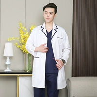 Мужское белое покрытие с синим цветом