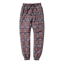 ENKF Northeast down pants mens new sub-zero warm cotton pants thickened slim striped middle-aged dad long pants