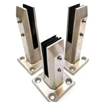 New 304 stainless steel swimming pool clip without punching base floor-standing glass fixed clip railing column staircase