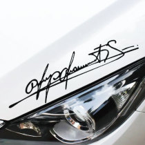 Personalized Car Sticker Schumacher Art Signature Lamp Eyebr