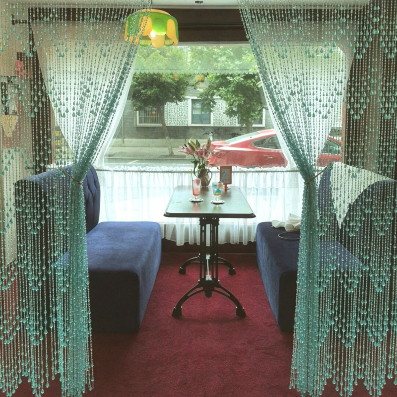 Showa-Style Beaded Door Curtain 2026 New Model Dream Core Retro Creative Home Door Curtain Bedroom Decoration Small Hanging Ornaments