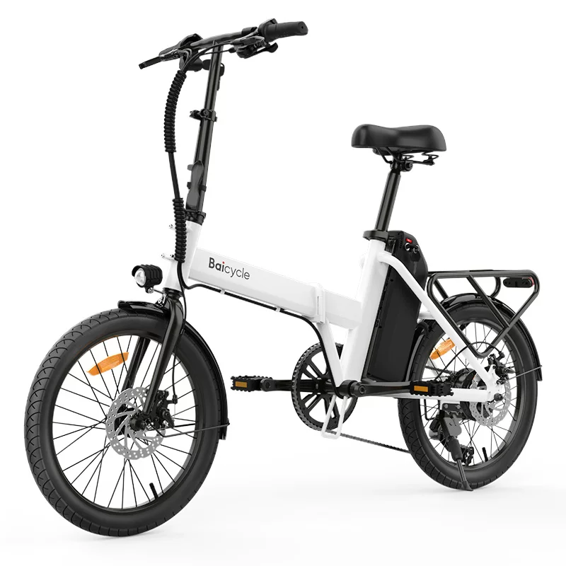 Складной электробайк BAICYCLE, рама из сплава, совместим с Walker для пожилых и взрослых, алюминиевый сплав