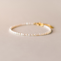 French (designer) Moleubak small pearl beaded bracelet niche design simple hand jewelry for women