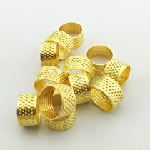 Thimble finger cot for home use thickened and adjustable handmade metal copper color wedding thimble hoop sewing ring ring device
