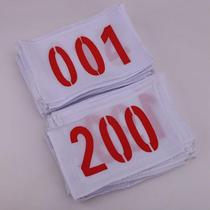 Track and field number bib number book scoring code athlete number polyester cotton material does not shrink and can be customized