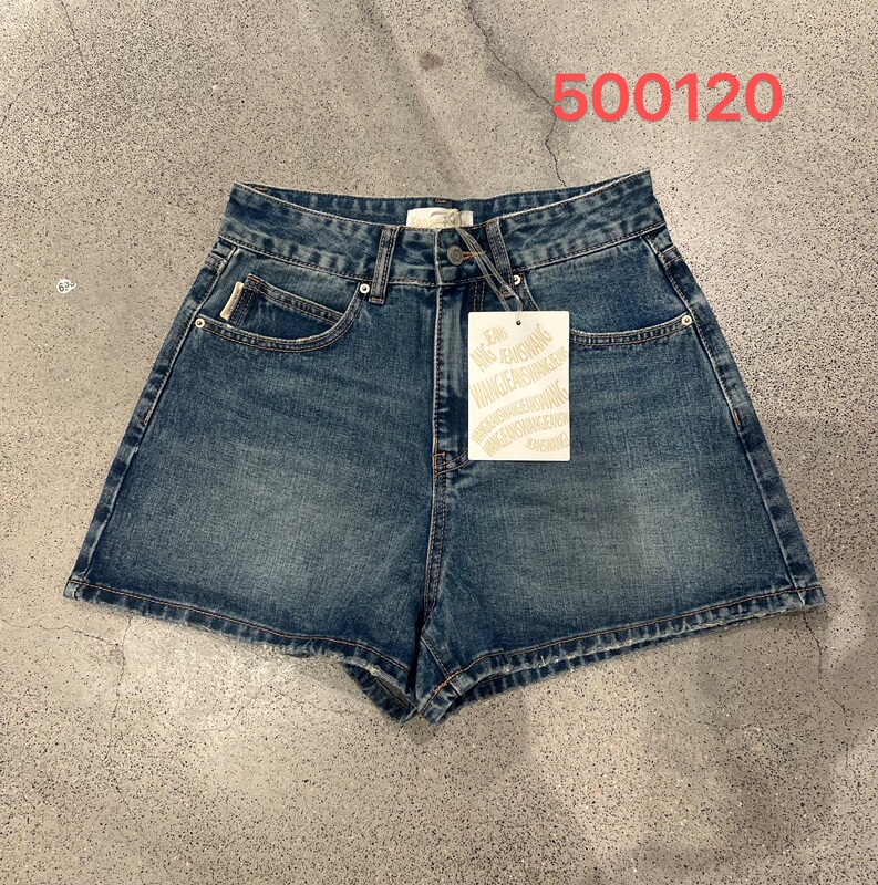 K Brand 2023 Summer Series Denim Washed Denim Shorts A-Style Slimming Butt-Lifting Design Free Shipping