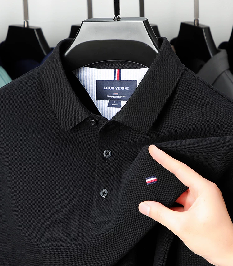 (Кросс-бордер) элитное polo с длинным рукавом, осенний футболка для отдыха