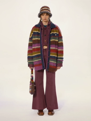 Ретро сиреневые джинсовые высокие штаны-клёш, демисезонные штаны, высокая талия, по фигуре, изысканный стиль