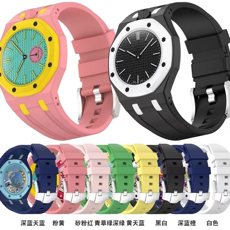 Suitable for Swatchap Co-Branded Watch Straps, Silicone Material Wristbands, Universal Fashion Trendy Wristbands for Couples, Replacement Straps Suitable for Swatchap Co-Branded Watch Straps, Silicone Material Wristbands, Universal Fashion Trendy Wristbands for Couples, Replacement Straps