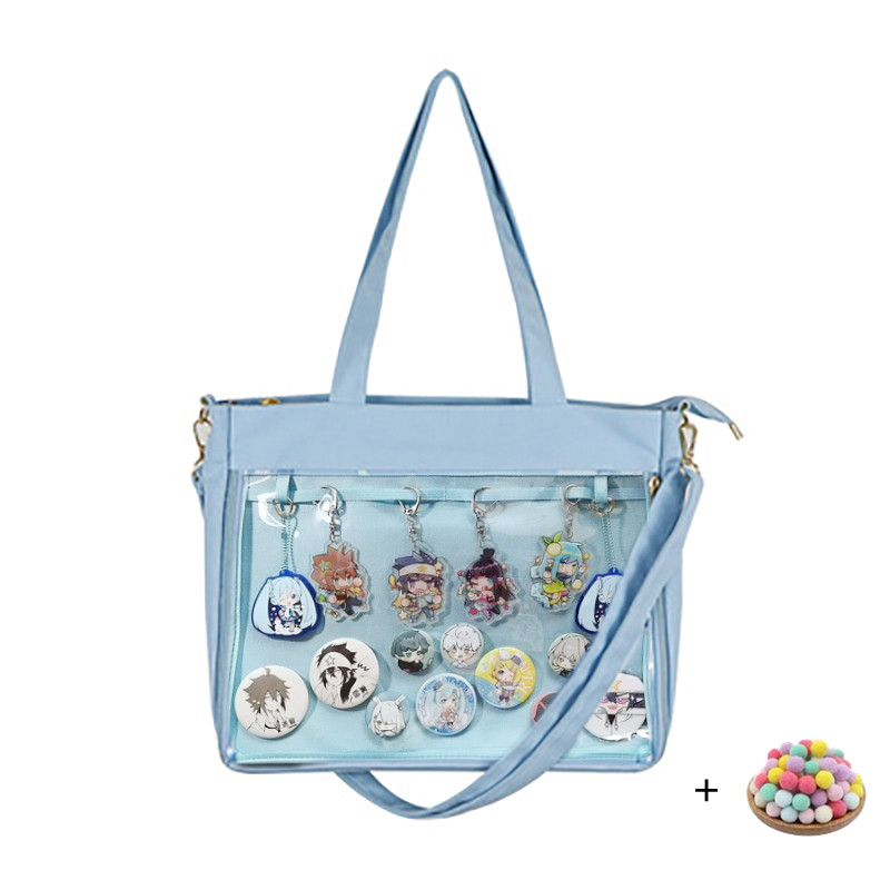 Ita Bag Blue Red Japan Style New Cute Clear For Women Doub Taobao